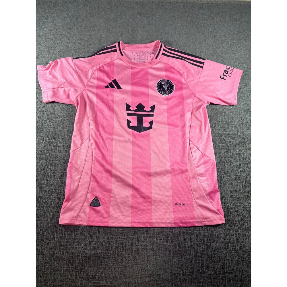 Adidas Inter Miami CF 2024 2025 Home Authentic Jersey Pink Mens Large L Soccer